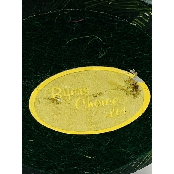 Byers Choice Man with Small Tree Tan Jacket Hat Checked Pants 1985 Bumpy Base - Picture 9 of 11